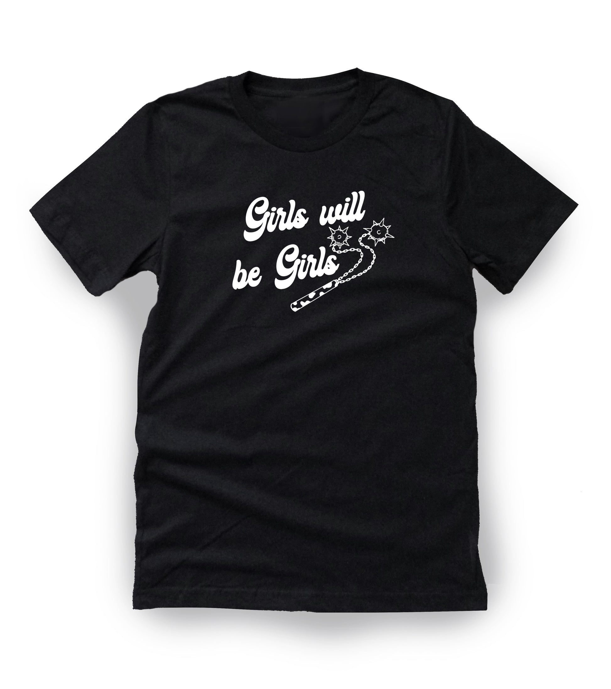 moshdolls, girls will be girls, alt style tee, feminist punk tee