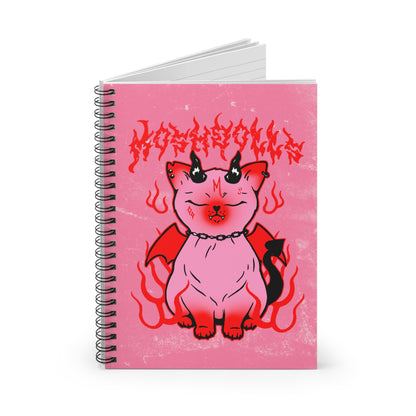 Devil Kitty Notebook - Pink