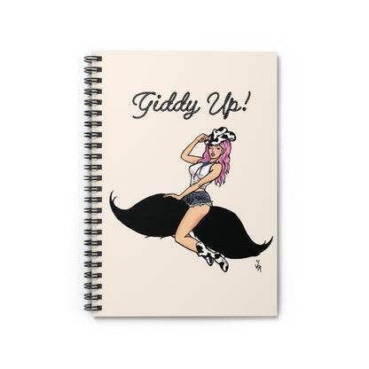 Mustache Rider 6x8" Notebook
