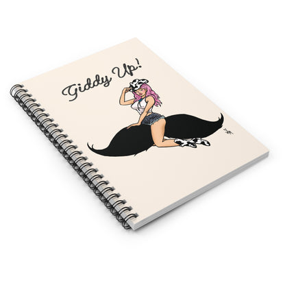 Mustache Rider 6x8" Notebook
