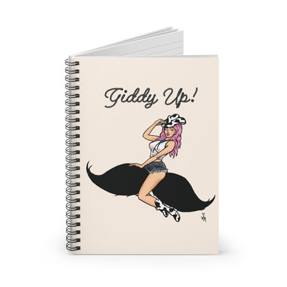 Mustache Rider 6x8" Notebook