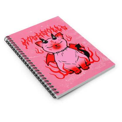 Devil Kitty Notebook - Pink