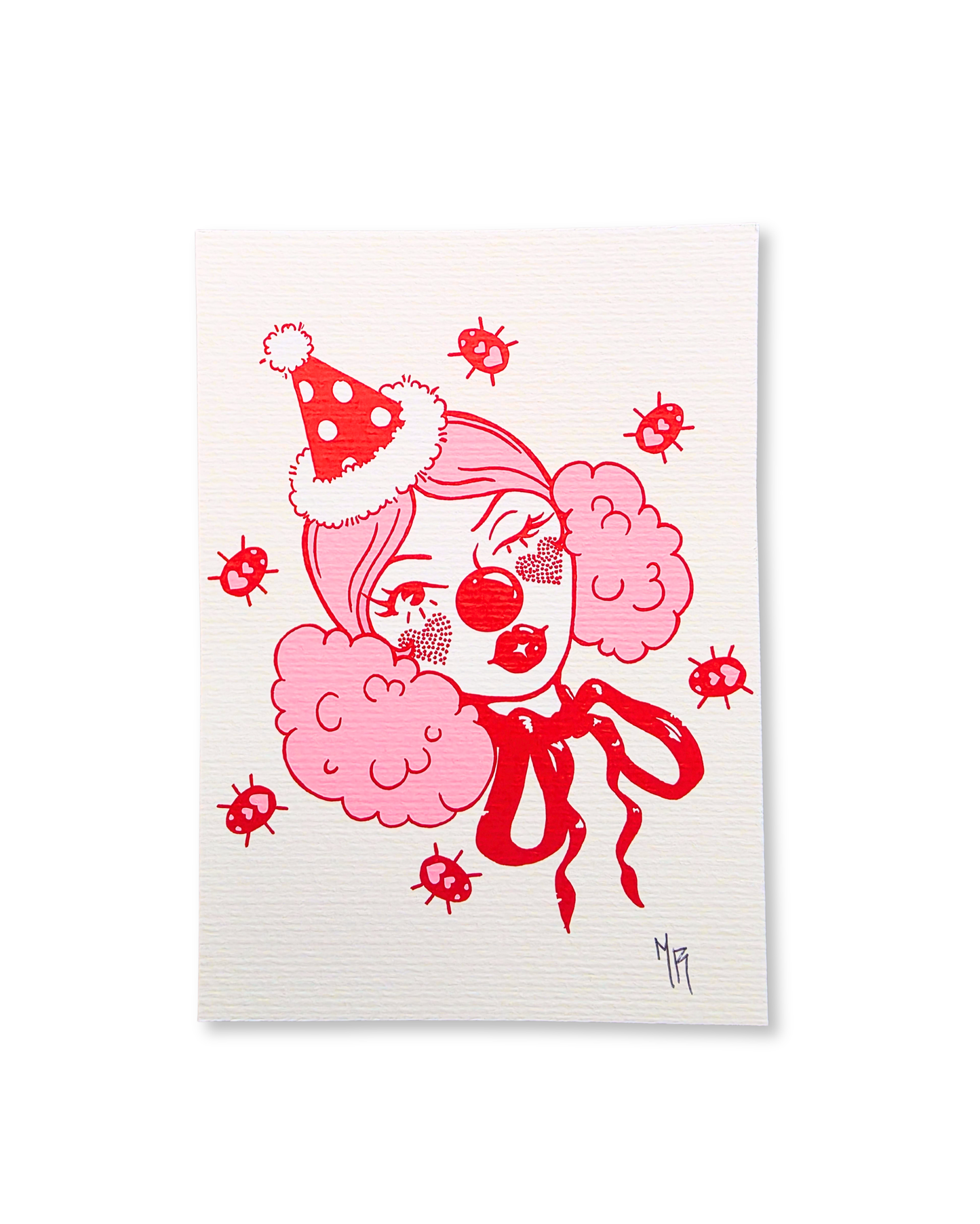 5x7 Clown Girl Print